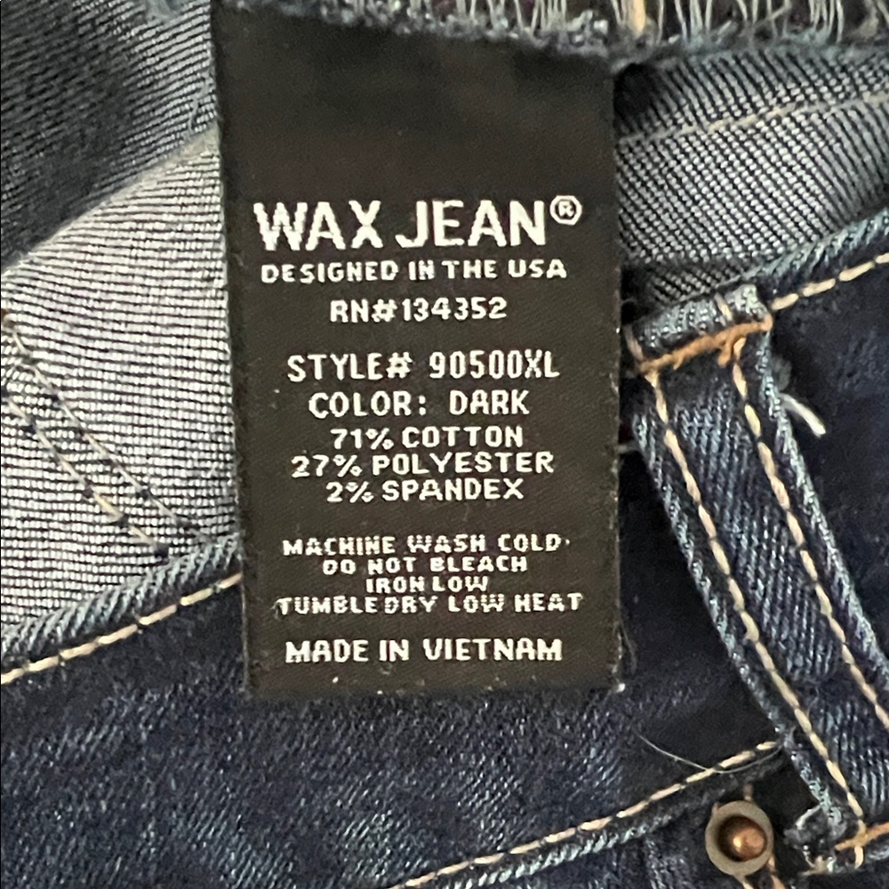 Wax Jean Dark Blue Denim - Picture 5 of 6